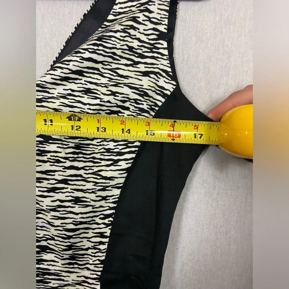 FRENCH CONNECTION  SAHARA WAVE ZEBRA DRESS SZ 6 - Picture 14 of 14